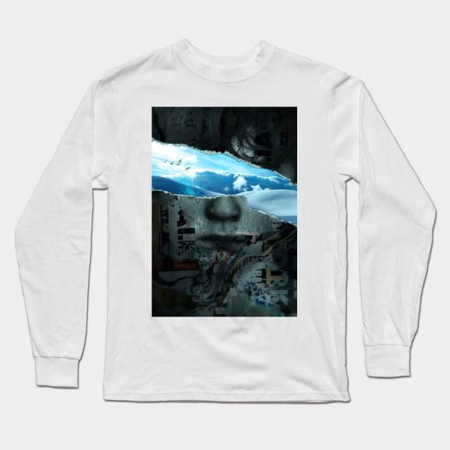 Look at the Bright Side Long Sleeve T-Shirt by nicebleed